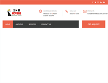 Tablet Screenshot of bandbmovers.com